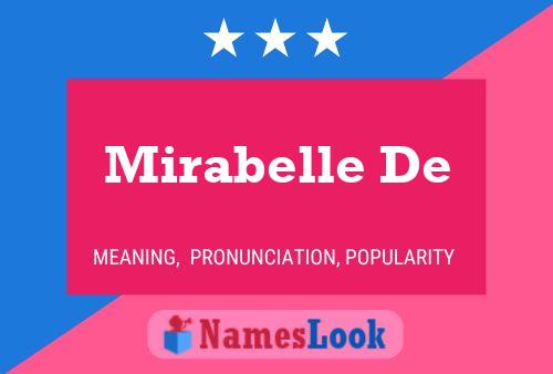 Poster del nome Mirabelle De