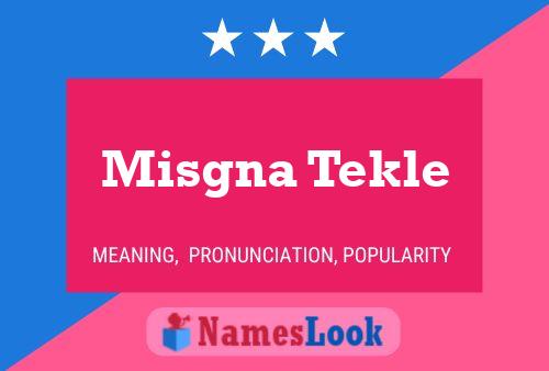 Poster del nome Misgna Tekle