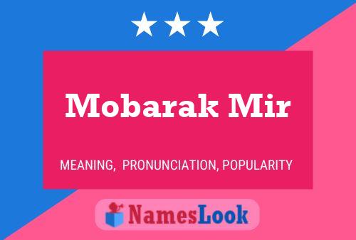 Poster del nome Mobarak Mir