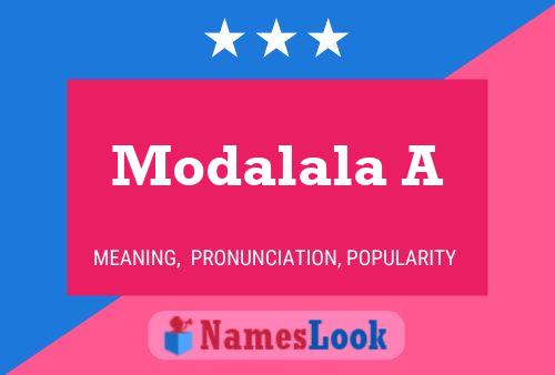 Poster del nome Modalala A