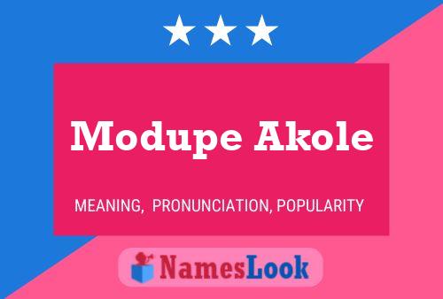 Poster del nome Modupe Akole