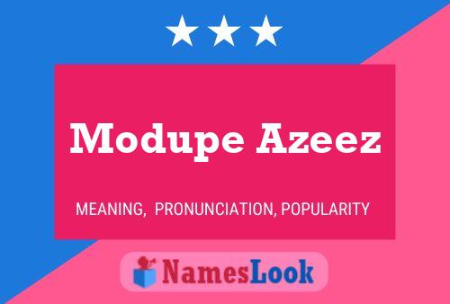 Poster del nome Modupe Azeez