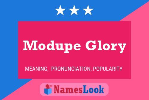 Poster del nome Modupe Glory