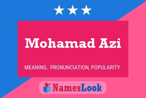 Poster del nome Mohamad Azi