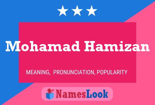 Poster del nome Mohamad Hamizan