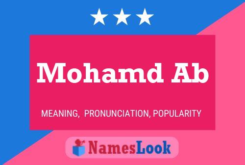 Poster del nome Mohamd Ab