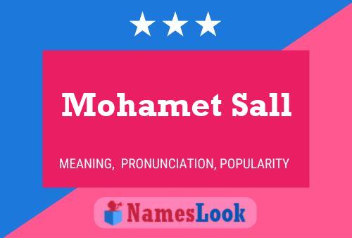 Poster del nome Mohamet Sall