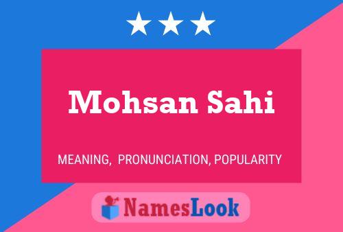 Poster del nome Mohsan Sahi