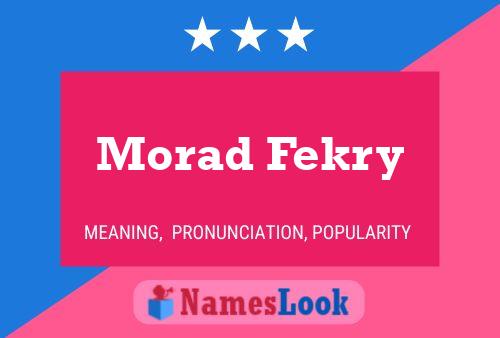 Poster del nome Morad Fekry