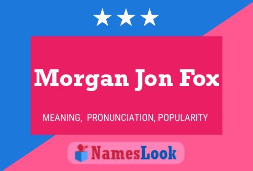 Poster del nome Morgan Jon Fox