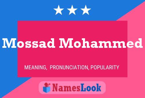 Poster del nome Mossad Mohammed