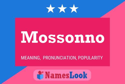 Poster del nome Mossonno