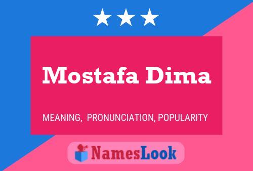 Poster del nome Mostafa Dima