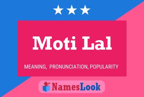 Poster del nome Moti Lal