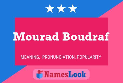 Poster del nome Mourad Boudraf