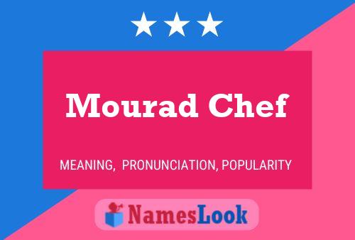 Poster del nome Mourad Chef