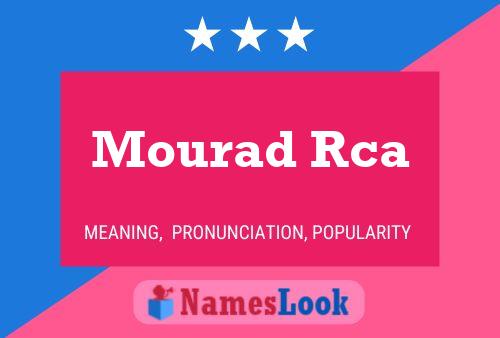 Poster del nome Mourad Rca