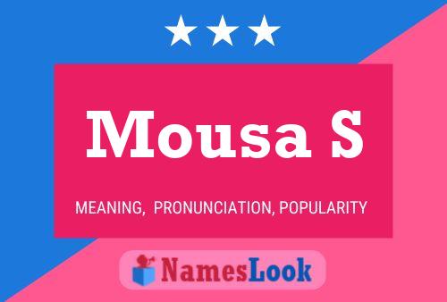 Poster del nome Mousa S