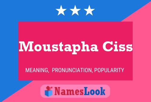 Poster del nome Moustapha Ciss