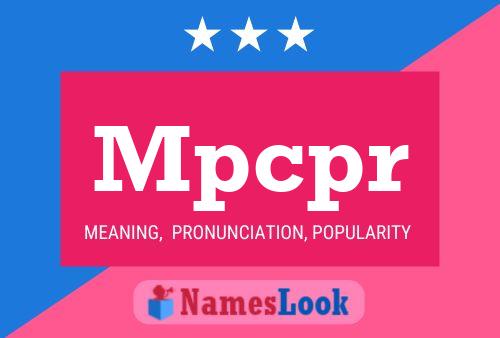 Poster del nome Mpcpr