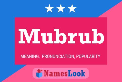 Poster del nome Mubrub