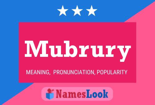 Poster del nome Mubrury