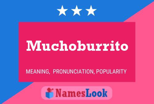 Poster del nome Muchoburrito