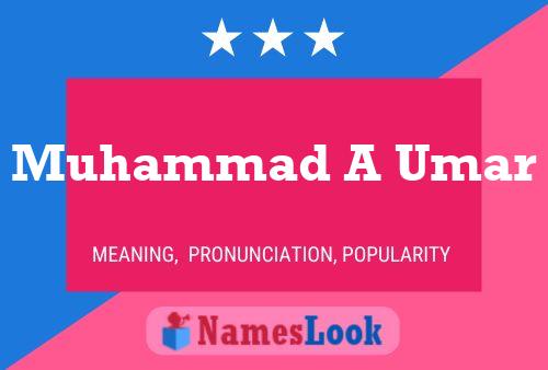 Poster del nome Muhammad A Umar