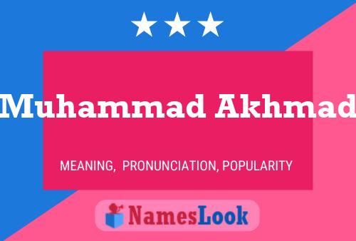 Poster del nome Muhammad Akhmad