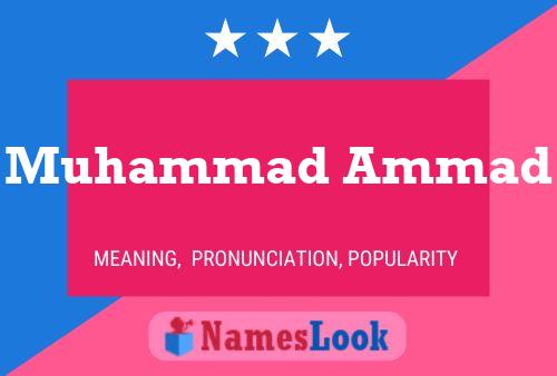 Poster del nome Muhammad Ammad