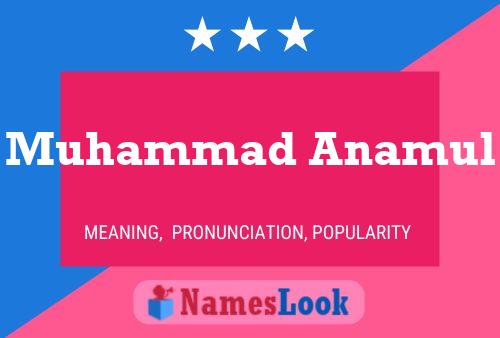 Poster del nome Muhammad Anamul