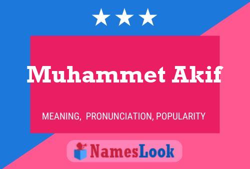 Poster del nome Muhammet Akif