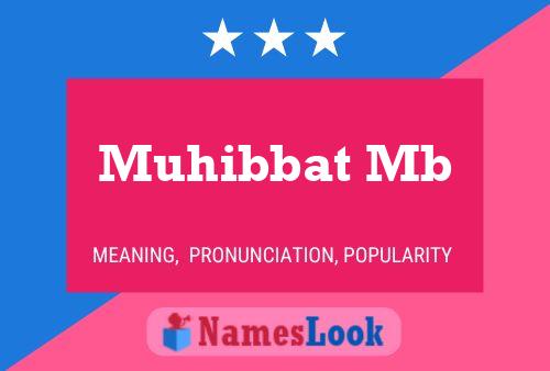 Poster del nome Muhibbat Mb