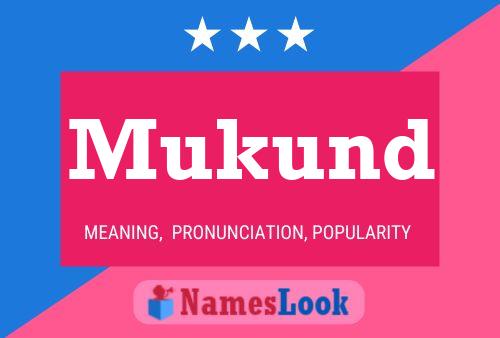 Poster del nome Mukund