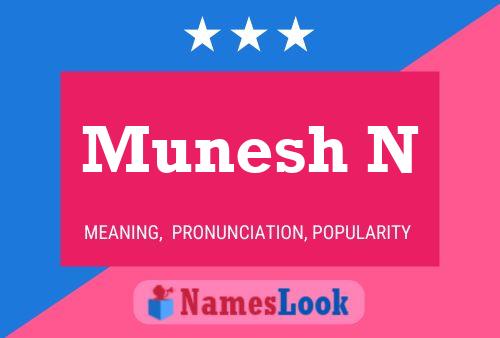 Poster del nome Munesh N