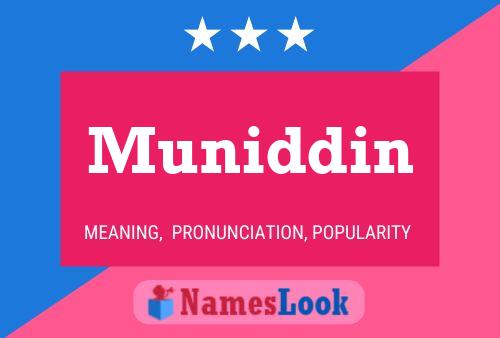 Poster del nome Muniddin