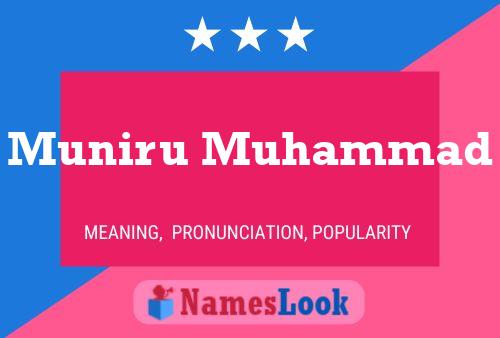 Poster del nome Muniru Muhammad