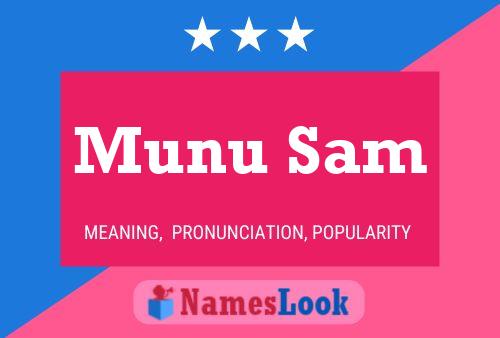 Poster del nome Munu Sam