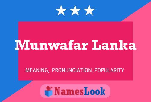 Poster del nome Munwafar Lanka