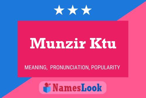 Poster del nome Munzir Ktu