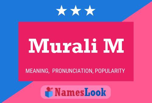 Poster del nome Murali M