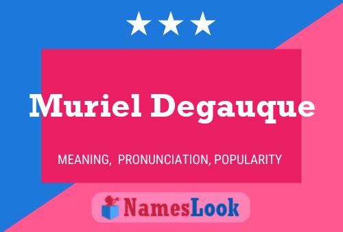 Poster del nome Muriel Degauque