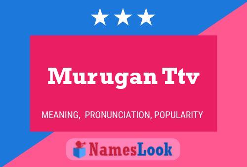 Poster del nome Murugan Ttv