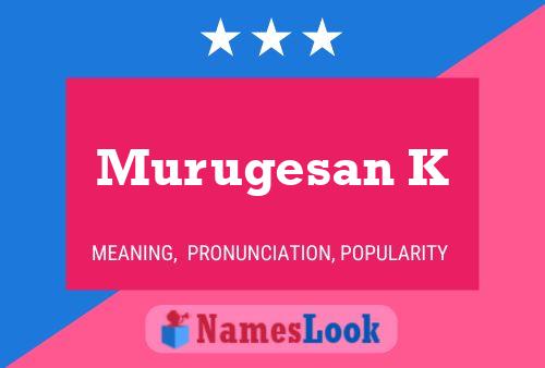 Poster del nome Murugesan K