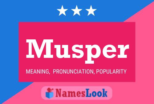 Poster del nome Musper