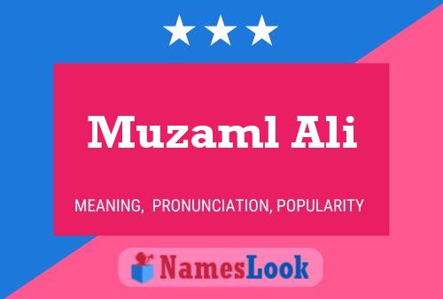 Poster del nome Muzaml Ali