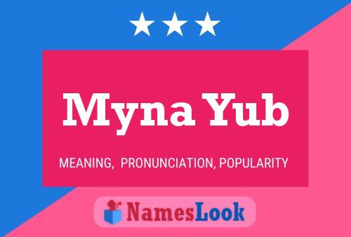 Poster del nome Myna Yub