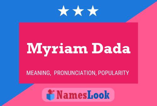 Poster del nome Myriam Dada