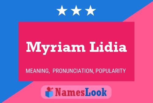 Poster del nome Myriam Lidia