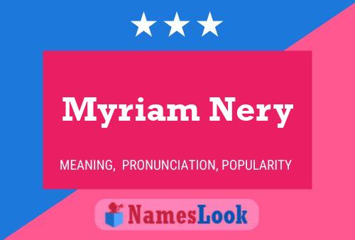 Poster del nome Myriam Nery